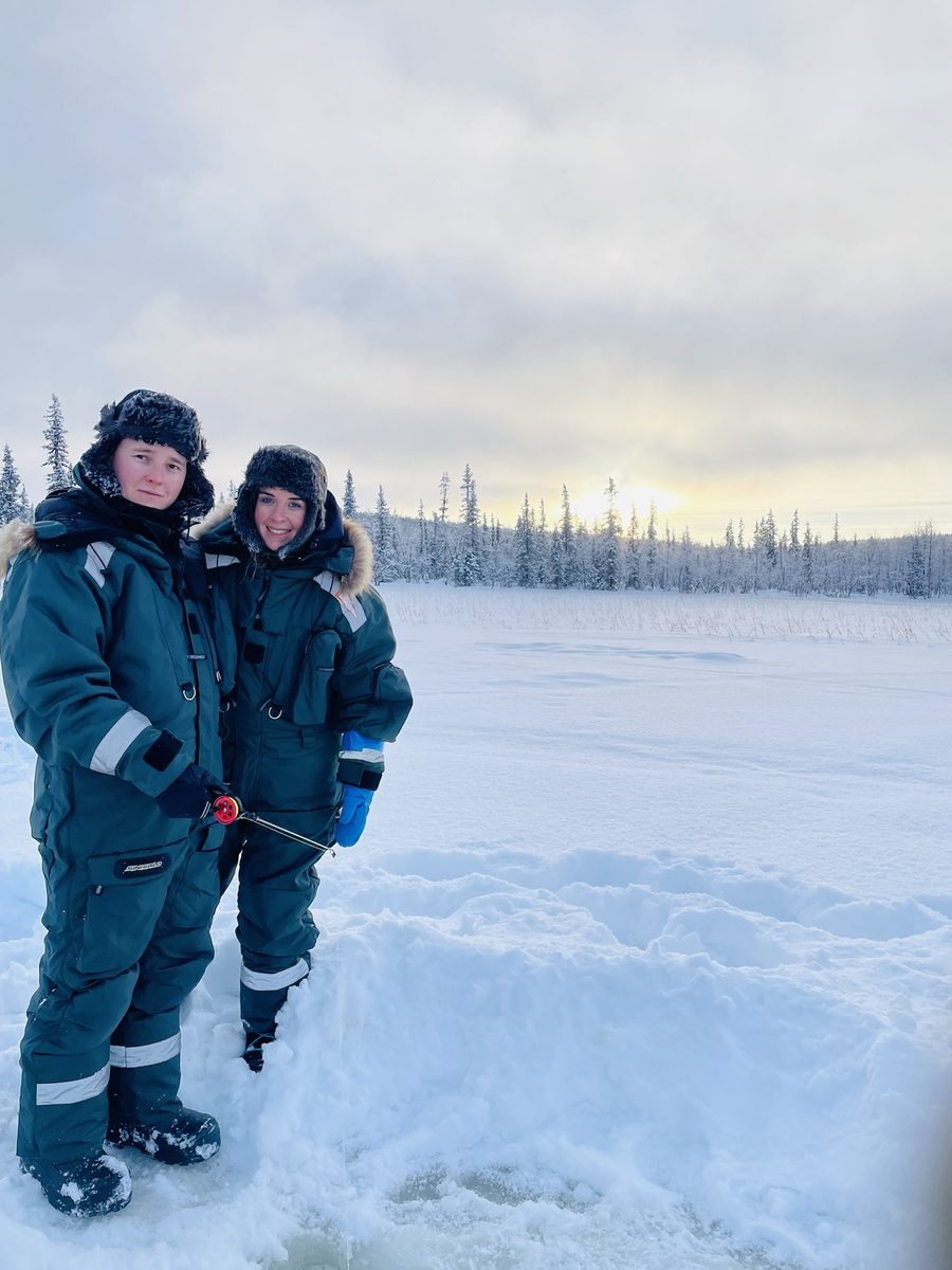 Kevin en Muriël in Zweeds Lapland